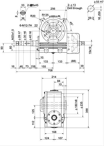 Worm Reducer For Dried Powder Press