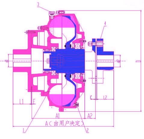 YOXDA Bucket Wheel Stacker Reclaimer Fluid Coupler