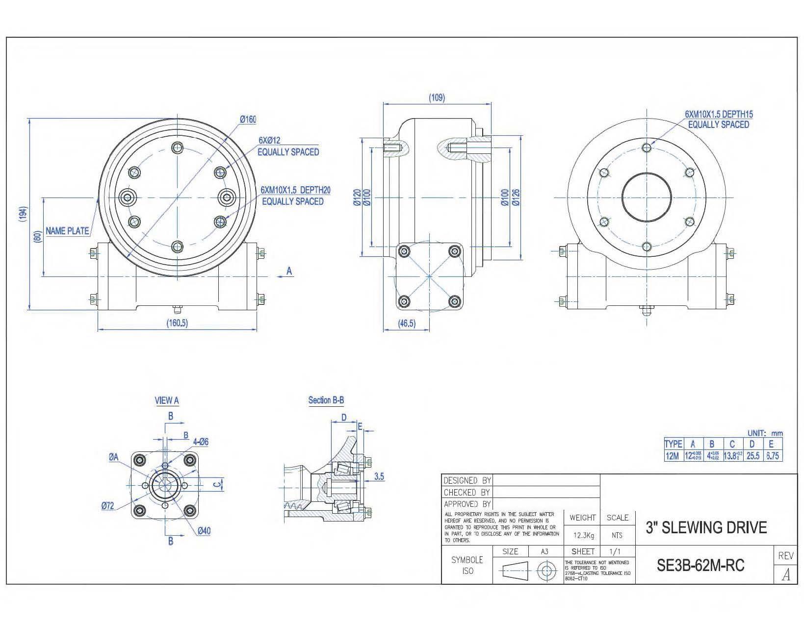 Worm Gear Slew Drive