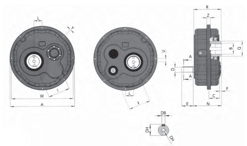 CHA SMR SHAFT MOUNTED SPEED REDUCERS