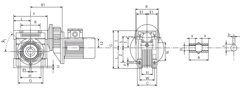 CHPC/CHM - WORM GEAR WITH PRE-STAGE MODULE