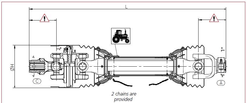 Pto Shaft With Wide Angle Joint EC Legislation