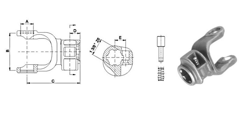 Outer Yoke With Push-pin