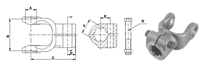 Outer Yoke With Interfering Bolt