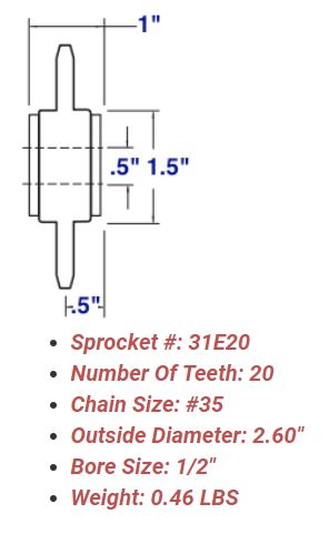 Bronze Bushed Idler Sprockets