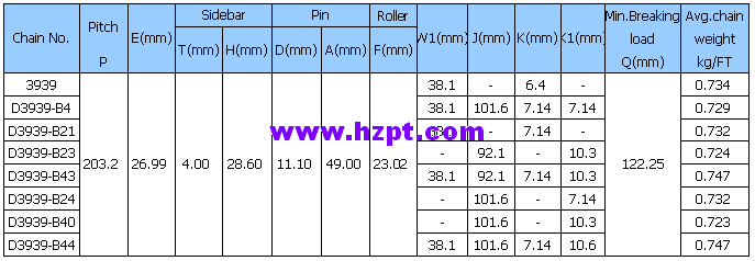 Lumber Conveyor Chain