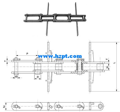 Conveyor Chain For Grain Machines
