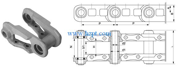 Cast Caterpillar Chain