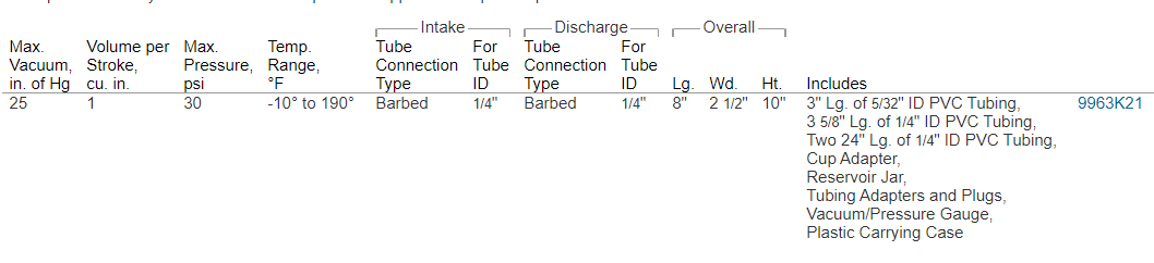 Water Vacuum Pump
