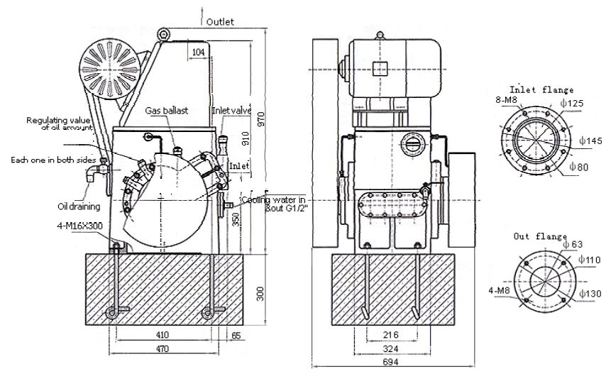Piston Vacuum Pump