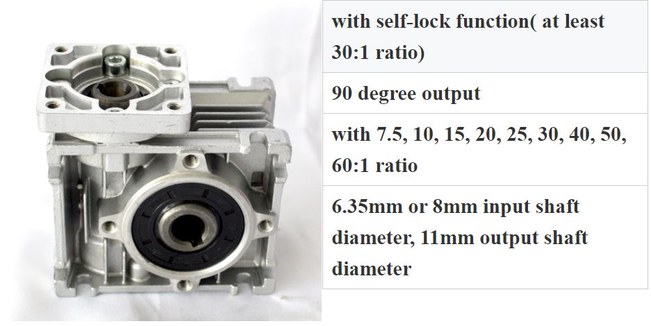 Nema 23 Worm Gear