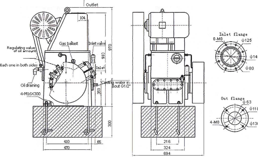Rotary Vane Vacuum Pump