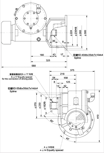 Worm Reducer For Construction Hoist
