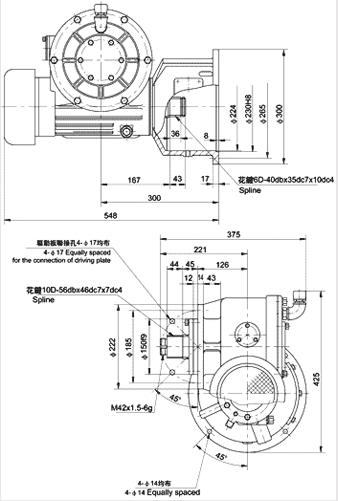 Worm Reducer For Construction Hoist