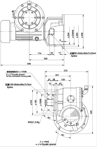 Worm Reducer For Construction Hoist